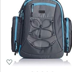 Okka tots teal and grey everyday diaper bag